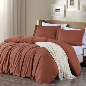 Terracotta Queen 100% cotton duvet set